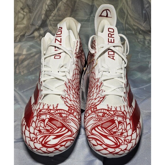 Adidas Adizero Electric.2 Football Cleats – Men’s Collegiate Red / White, 13US - Picture 3 of 5